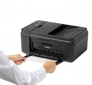 Einfacher Papierwechsel beim MX 495 Drucker