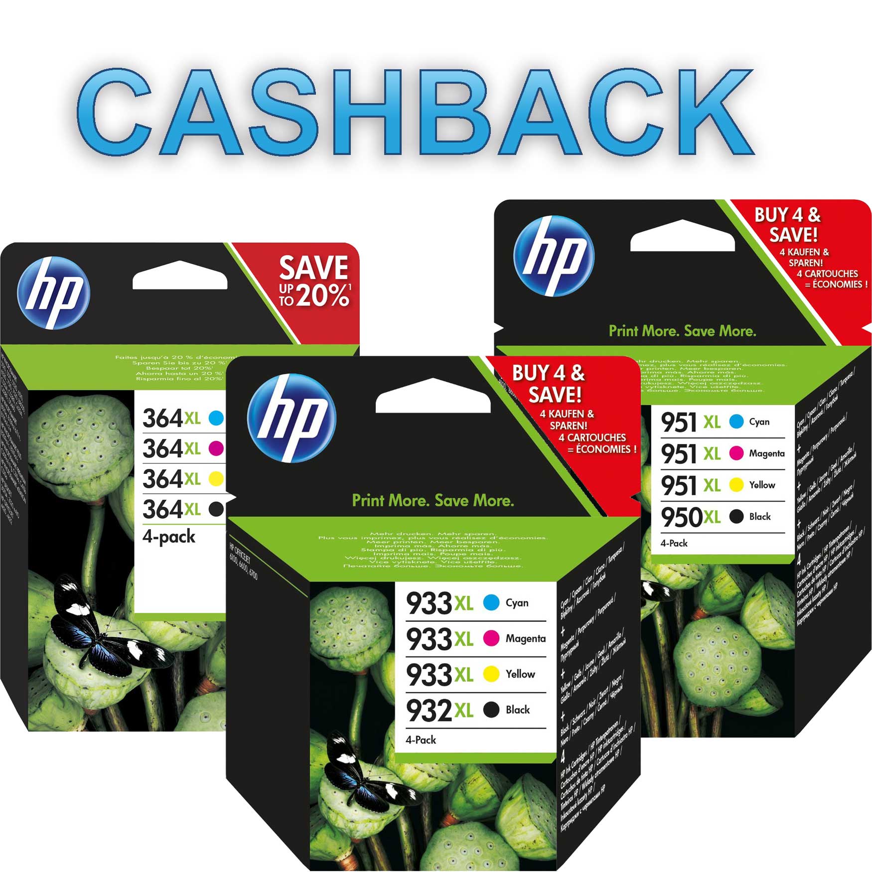 HP Druckerpatronen Cashback