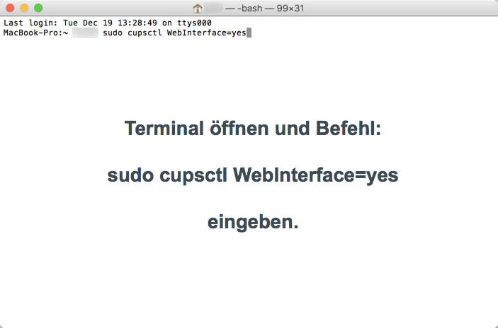 Terminal öffnen Mac