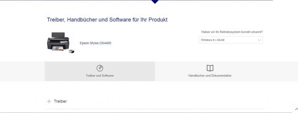 Um den richtigen Treiber zu installieren, müssen Sie zunächst Ihr Betriebssystem wählen.