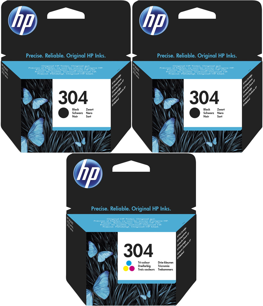 Original HP Patronen 304 N9K06AE N9K05AE 3er Set Mehrfarbig Original HP Patronen 304 N9K06AE N9K05AE 3er Set Mehrfarbig