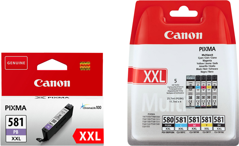 Original Canon PGI-580 + CLI-581 XXL Tinte Multipack