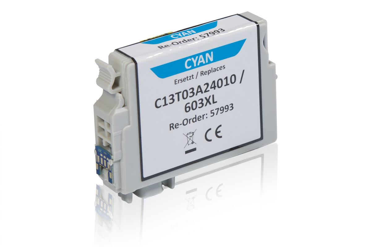 Kompatibel zu Epson C13T03A24010 / 603XL Tintenpatrone, cyan