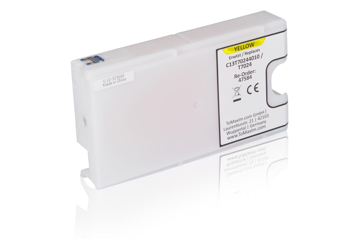 Kompatibel zu Epson C13T70244010 / T7024 XL Tintenpatrone, gelb