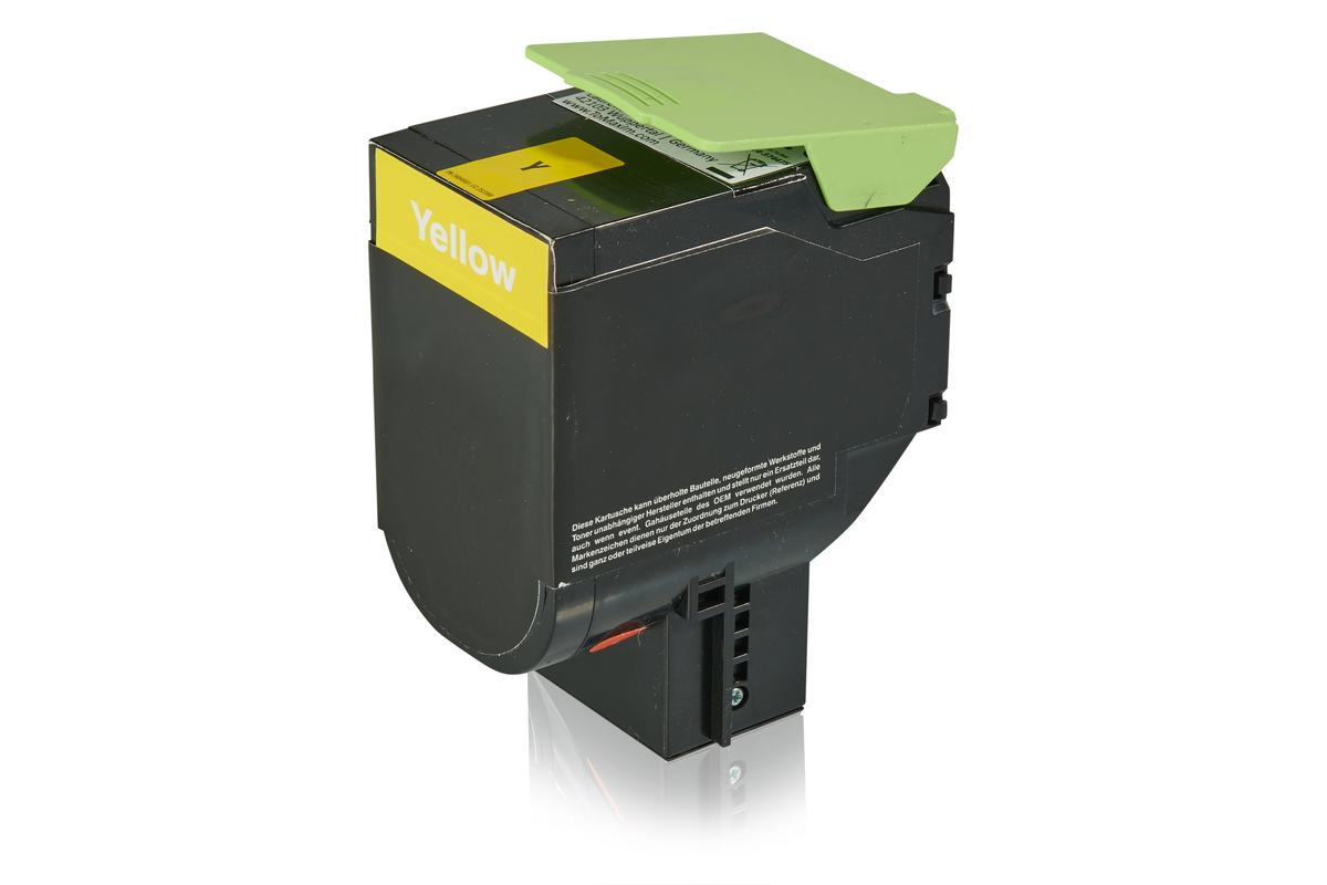 Kompatibel zu Lexmark 80C2XY0 / 802XY Tonerkartusche, gelb