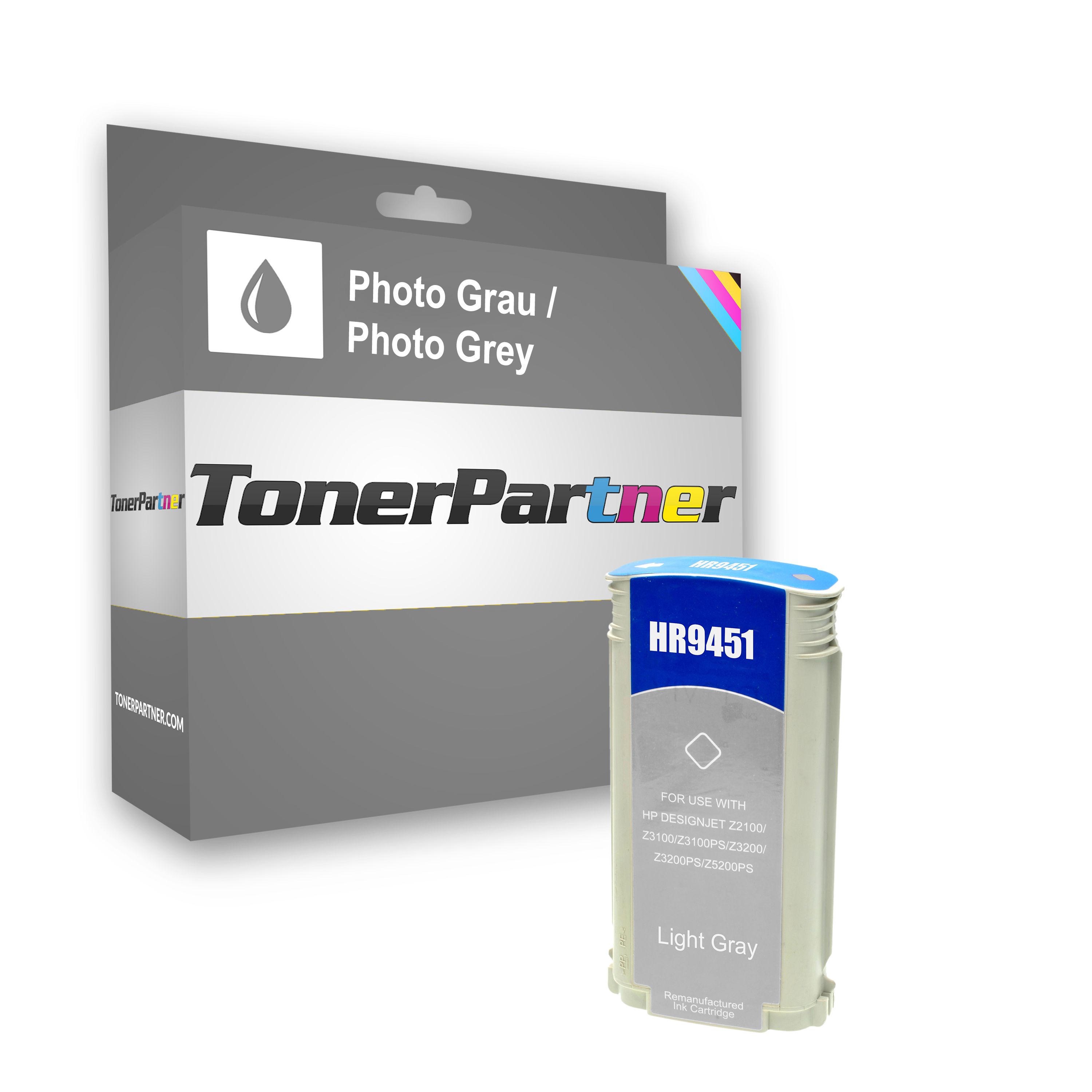 Kompatibel zu HP C9451A / 70 Tintenpatrone, light grau