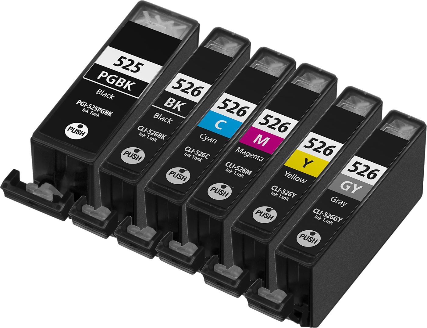 Multipack Kompatibel zu Canon PGI 525bk CLI 526 enthält 6x Tintenpatrone