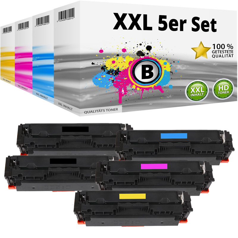Multipack Kompatibel zu HP 415X W2030X enthält 5x Toner Multipack Kompatibel zu HP 415X W2030X enthält 5x Toner
