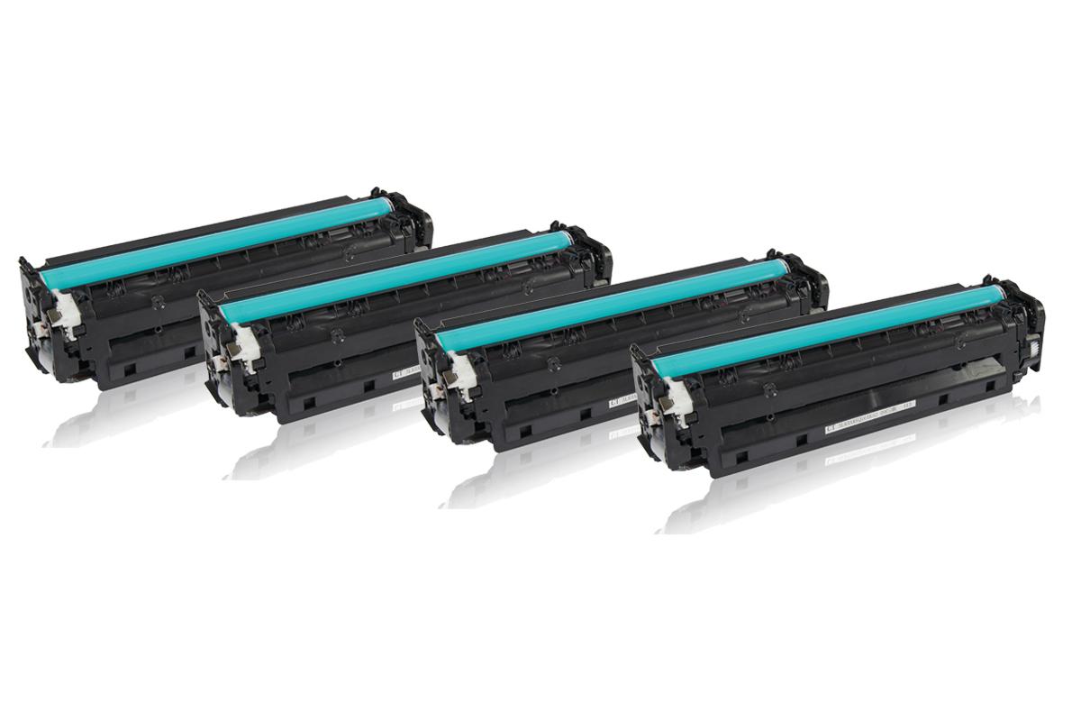 Multipack kompatibel zu HP CE410A / 305A enthält 1xBK, 1xC, 1xM, 1xY