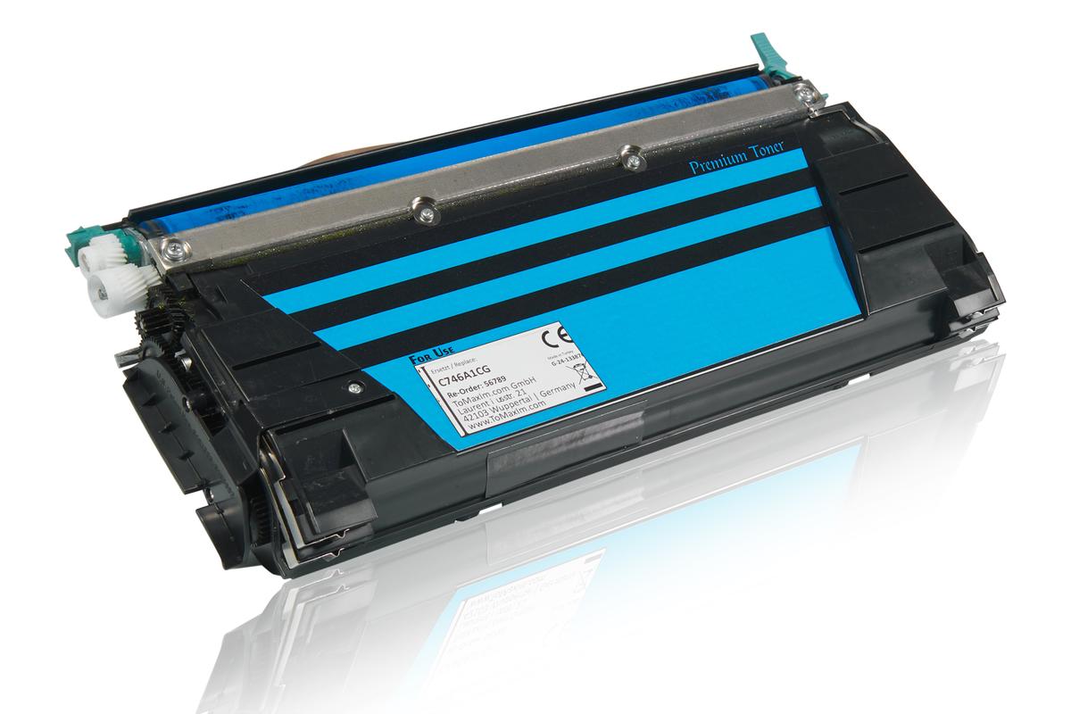 Kompatibel zu Lexmark C746A1CG Tonerkartusche, cyan