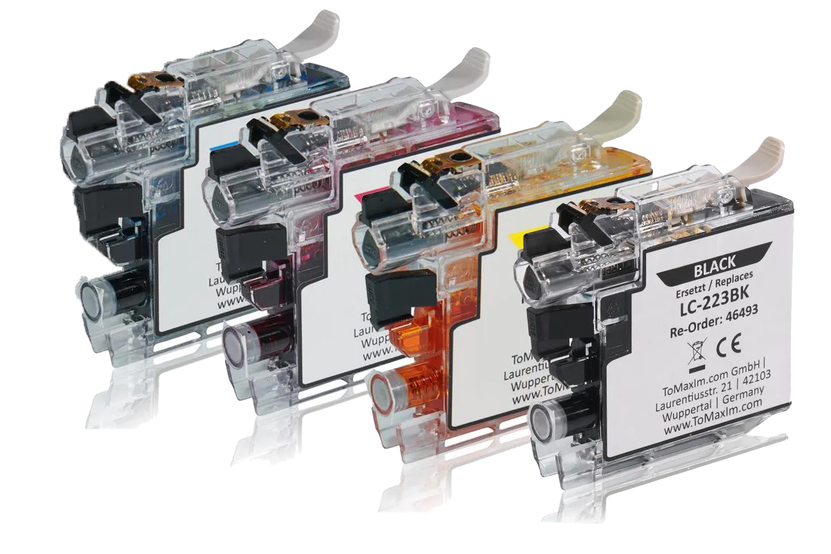 Multipack kompatibel zu Brother LC223VALBP enthält 4x Tintenpatrone
