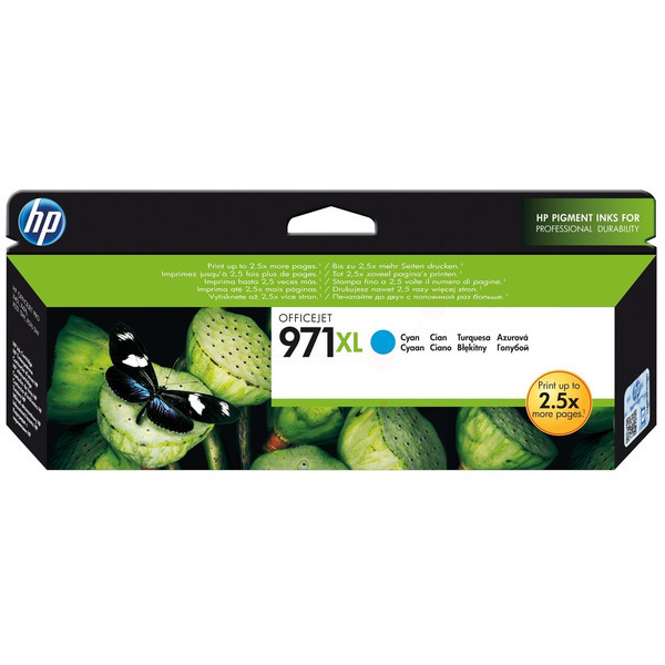 Original HP CN626AE / 971XL Tintenpatrone cyan