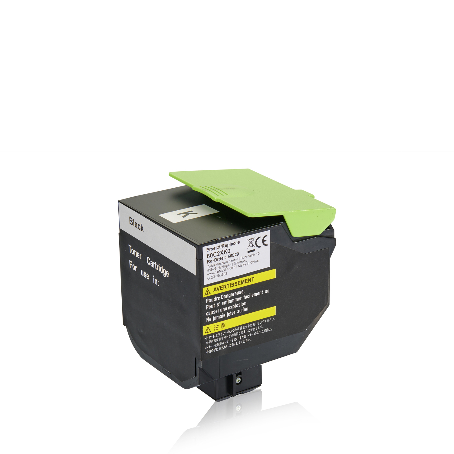 Kompatibel zu Lexmark 80C2XK0 / 802XK Tonerkartusche, schwarz