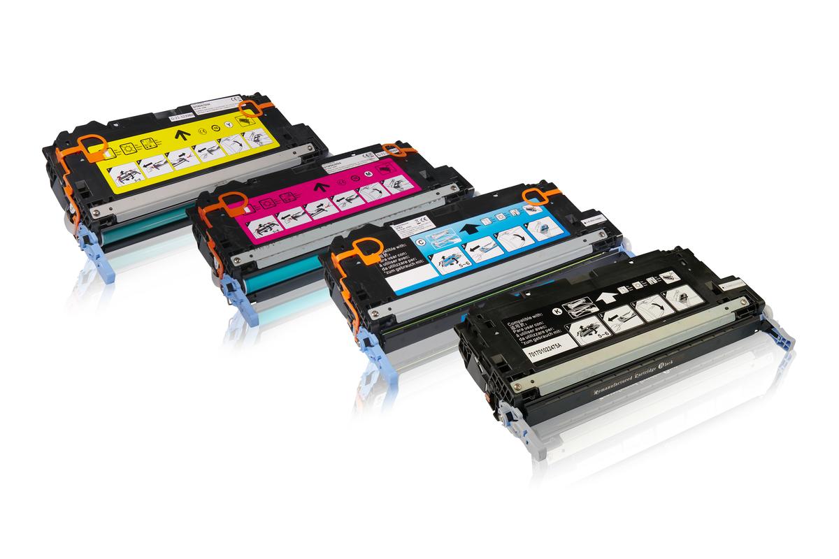 Multipack kompatibel zu HP Q7581A / 503A enthält 1xBK, 1xC, 1xM, 1xY
