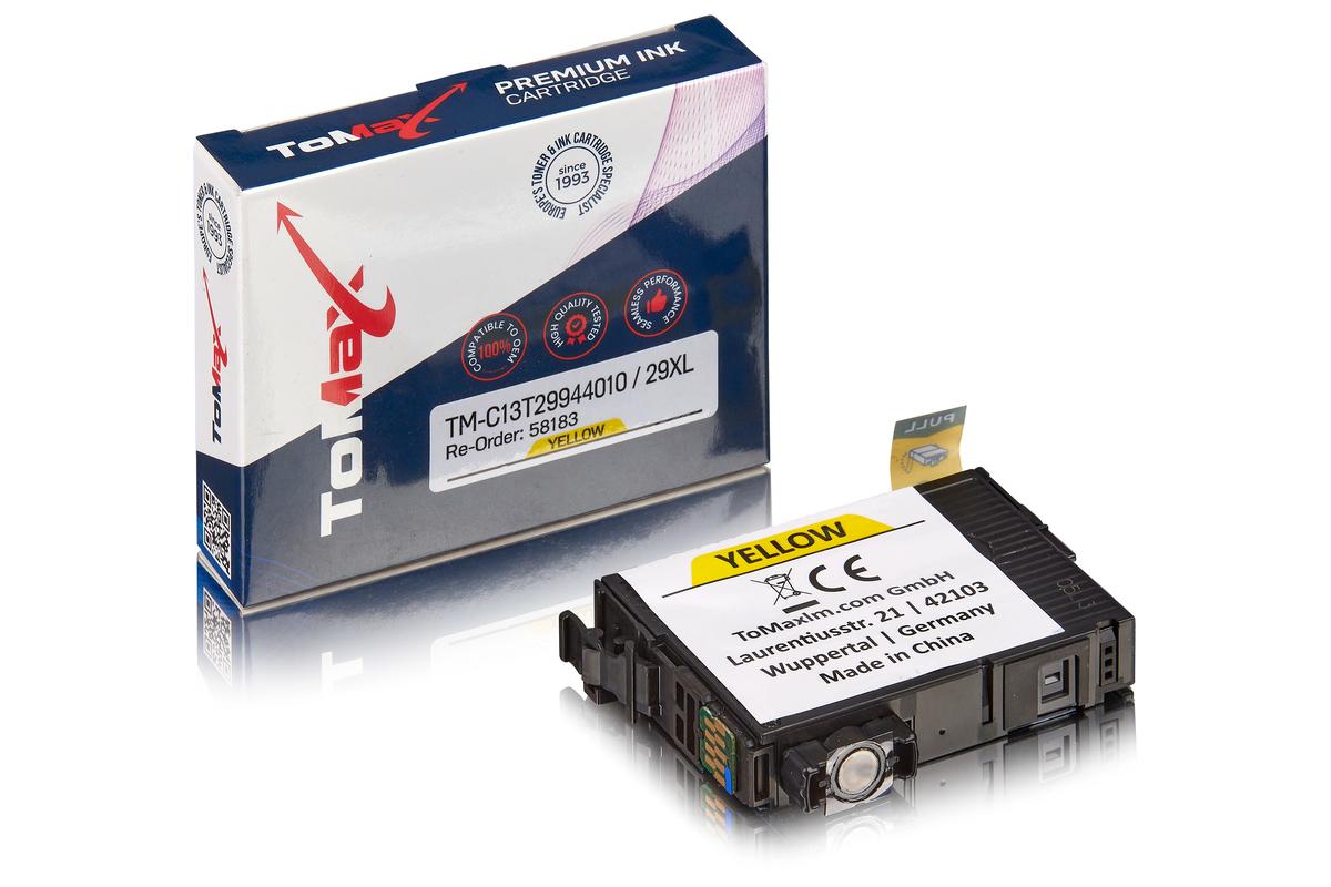 ToMax Premium ersetzt Epson C13T29944010 / 29XL Tintenpatrone, Gelb