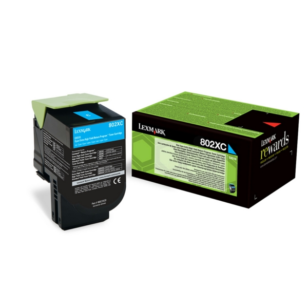 Original Lexmark 80C2XC0 / 802XC Toner cyan günstig kaufen