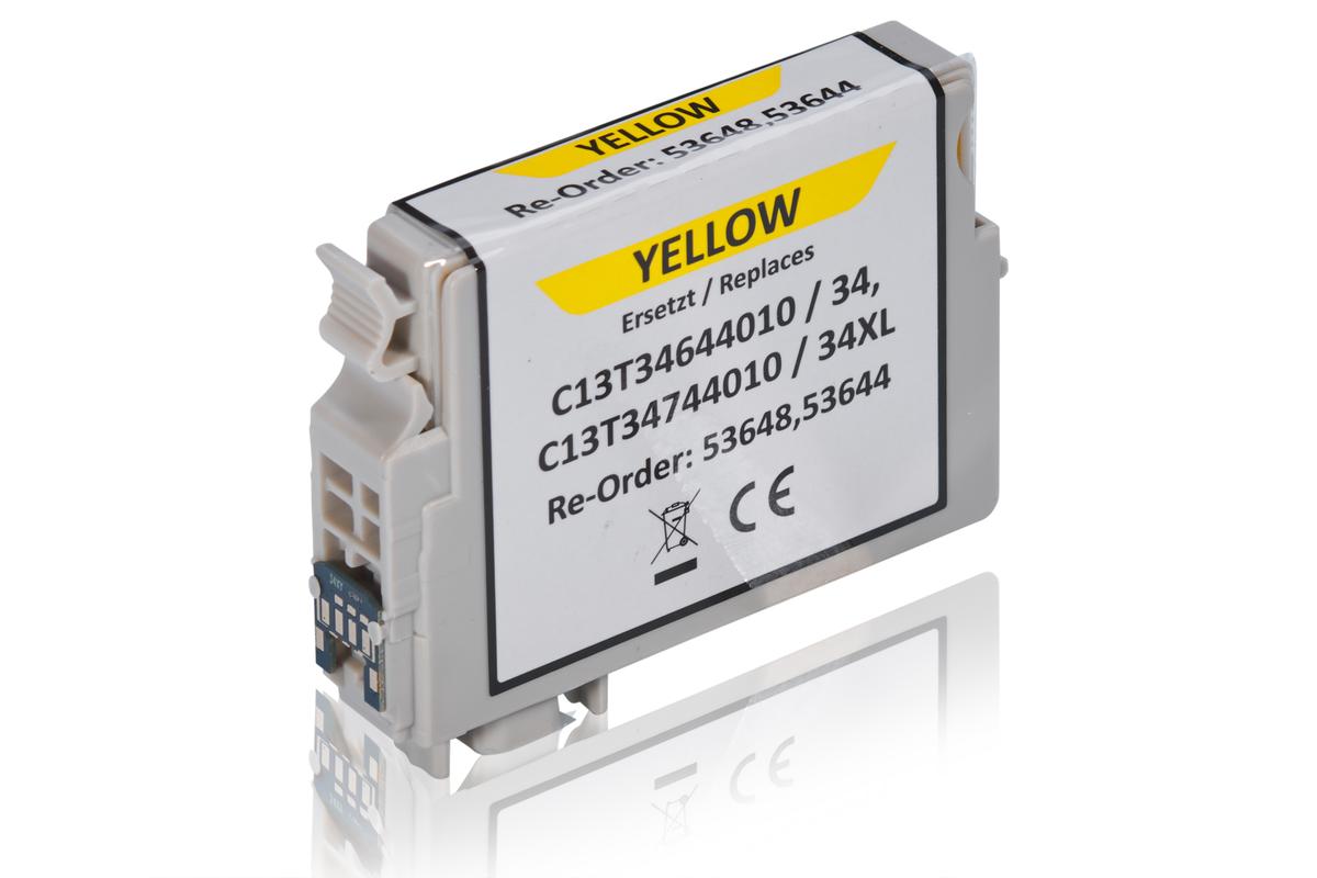 Kompatibel zu Epson C13T34744010 / 34XL Tintenpatrone, gelb
