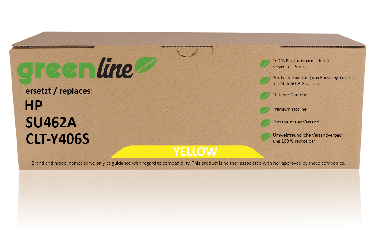 greenline ersetzt HP SU462A / CLT-Y406S Tonerkartusche, gelb