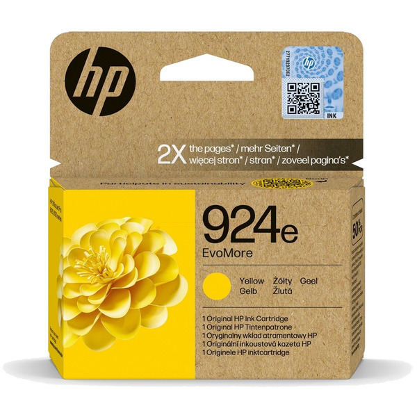 Original HP 4K0U9NE / 924E Druckkopfpatrone gelb