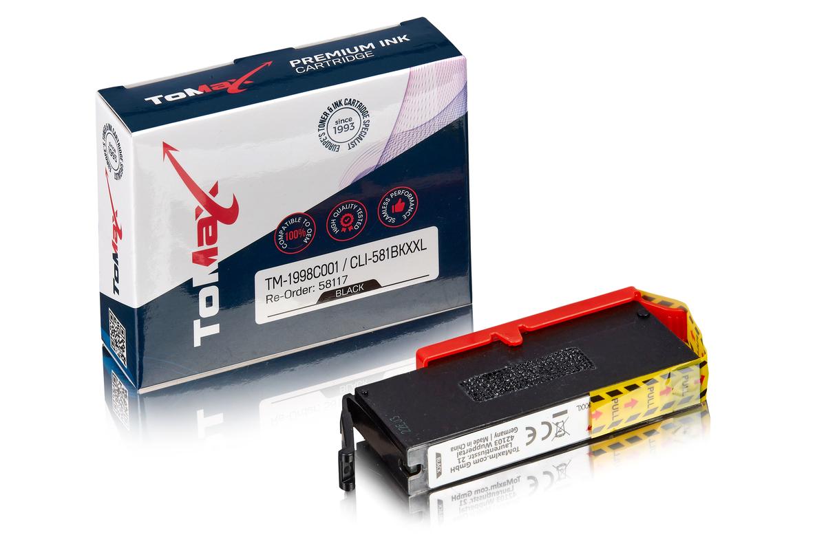 ToMax Premium ersetzt Canon 1998C001 / CLI-581BKXXL Tintenpatrone Schwarz