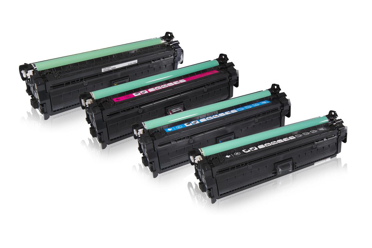 Multipack kompatibel zu HP CE 270 A enthält 4x Tonerkartusche