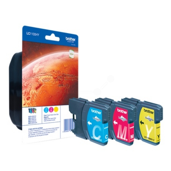 Original Brother LC1100HYRBWBPDR Tintenpatrone MultiPack