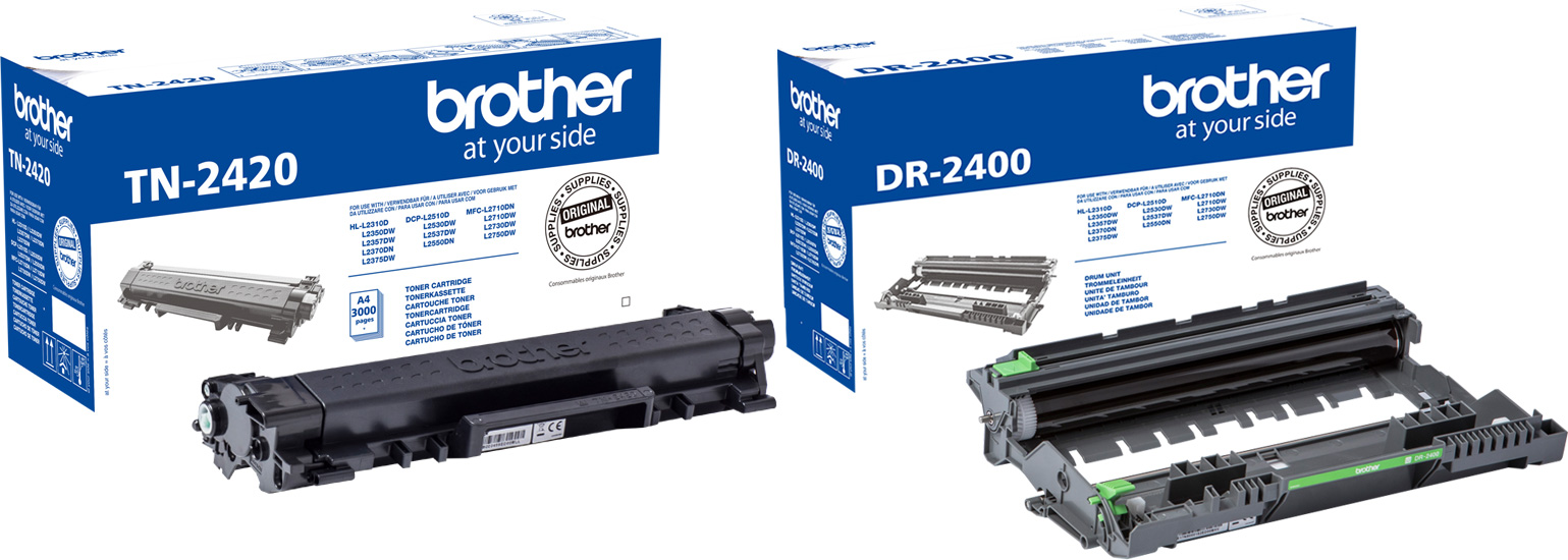 Original Brother Toner TN-2420 + DR-2400 Trommel Original Brother Toner TN-2420 + DR-2400 Trommel