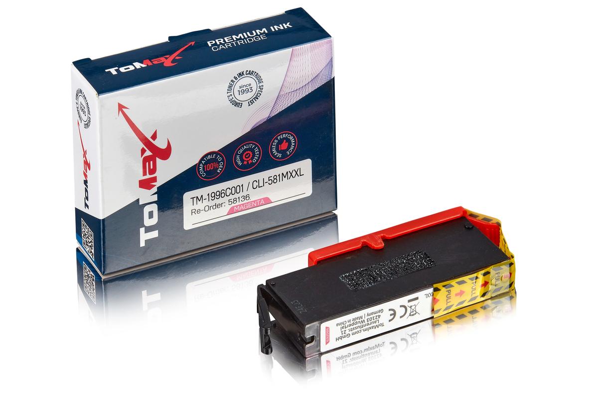 ToMax Premium ersetzt Canon 1996C001 / CLI-581MXXL Tintenpatrone Magenta