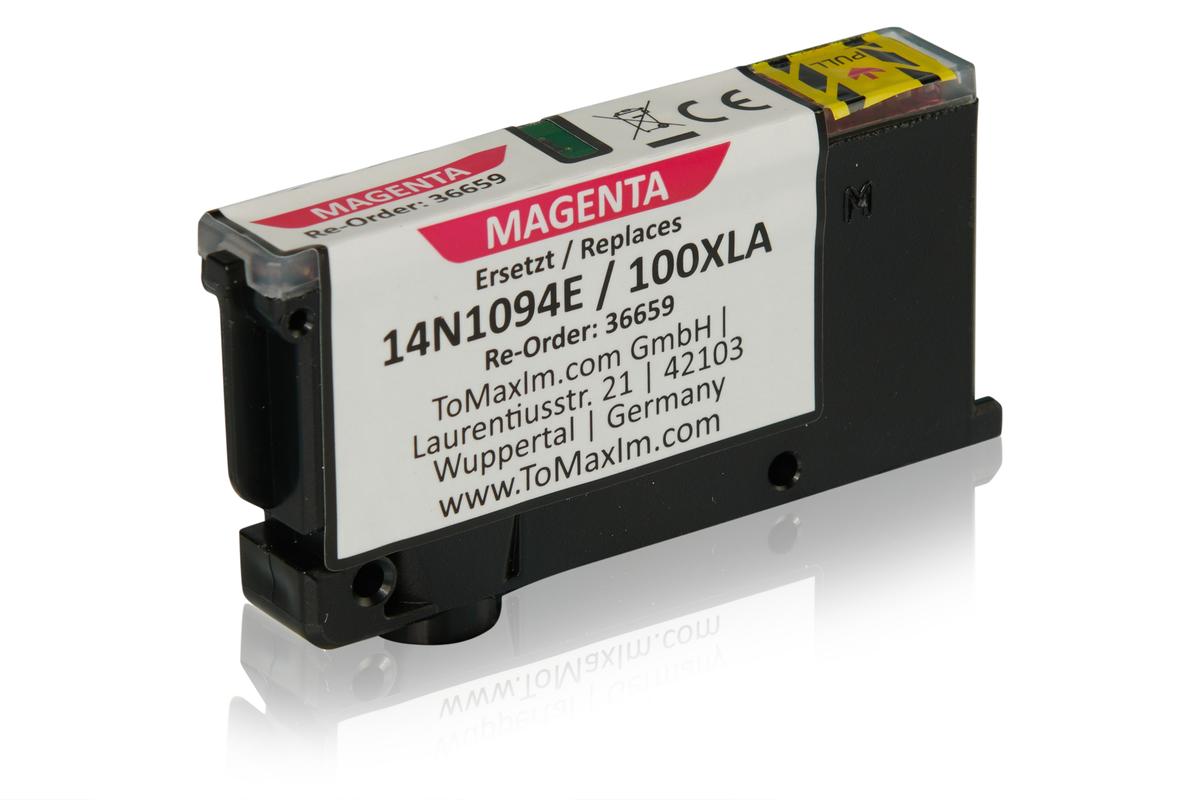 Kompatibel zu Lexmark 14N1094E / 100XLA Tintenpatrone, magenta