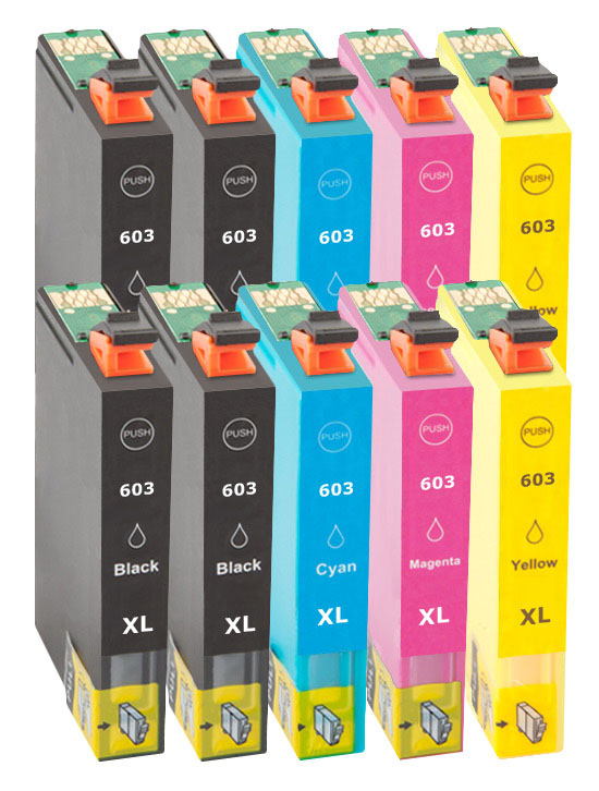 Multipack Kompatibel zu Epson 603 XL enthält 10x Tintenpatrone