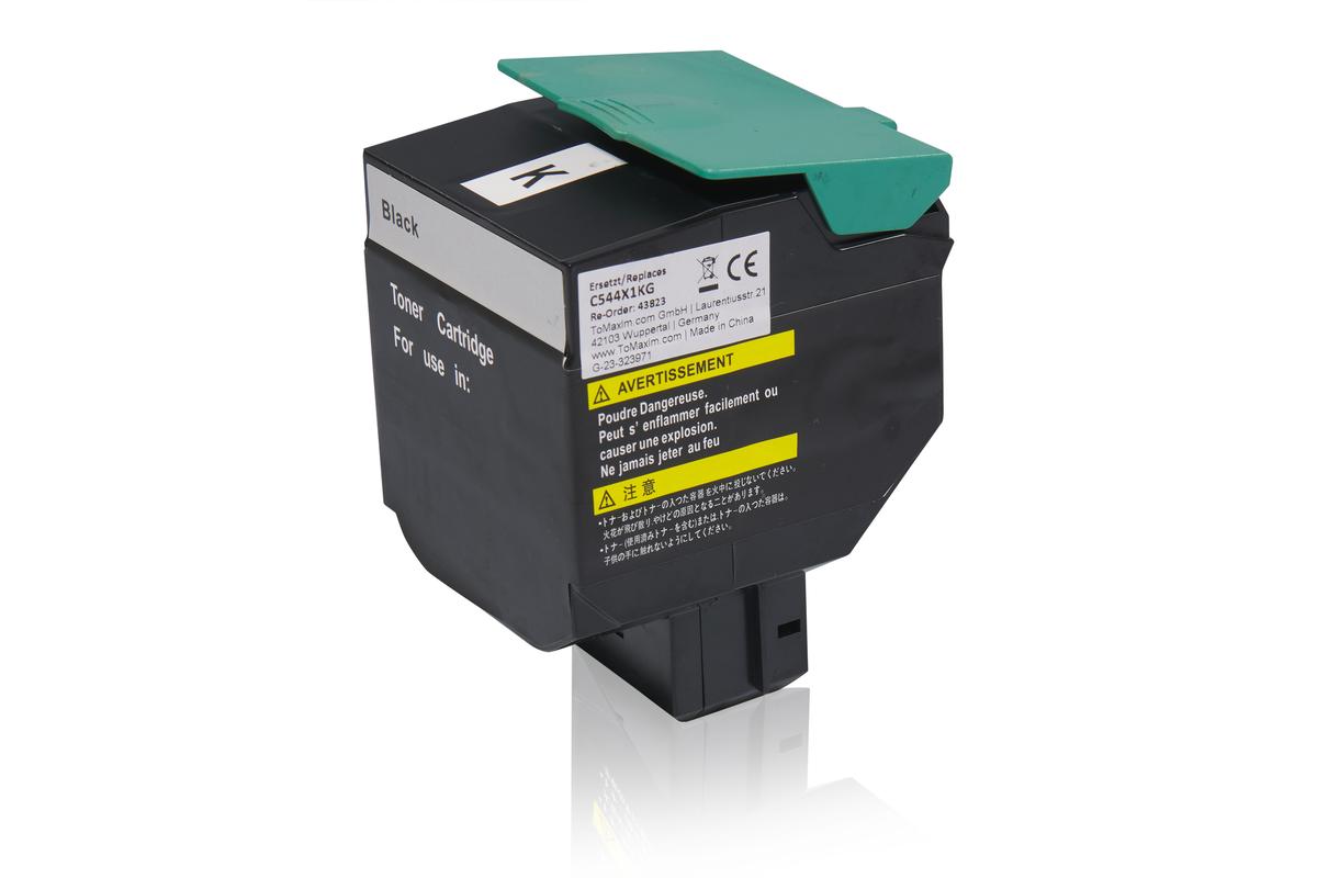 Kompatibel zu Lexmark C544X1KG Tonerkartusche, schwarz