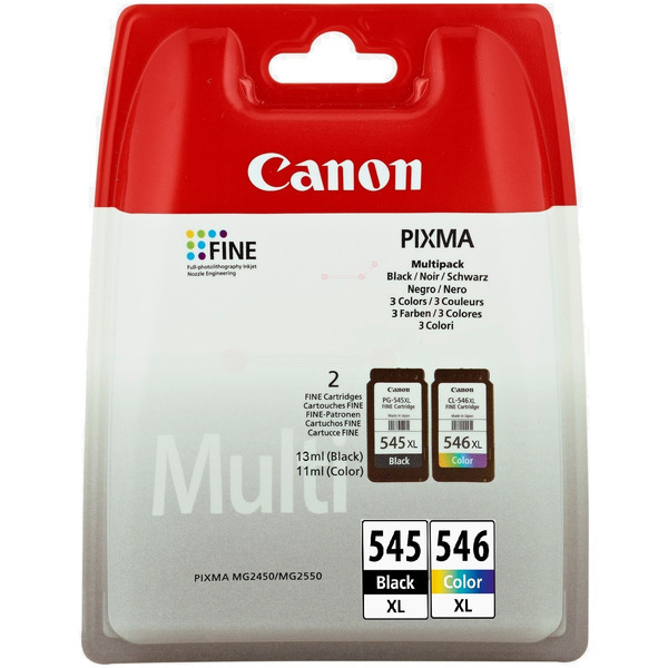 Original Canon 8286B015 / PG545XL+CL546XL Druckkopfpatrone Multipack Original Canon 8286B015 / PG545XL+CL546XL Druckkopfpatrone Multipack