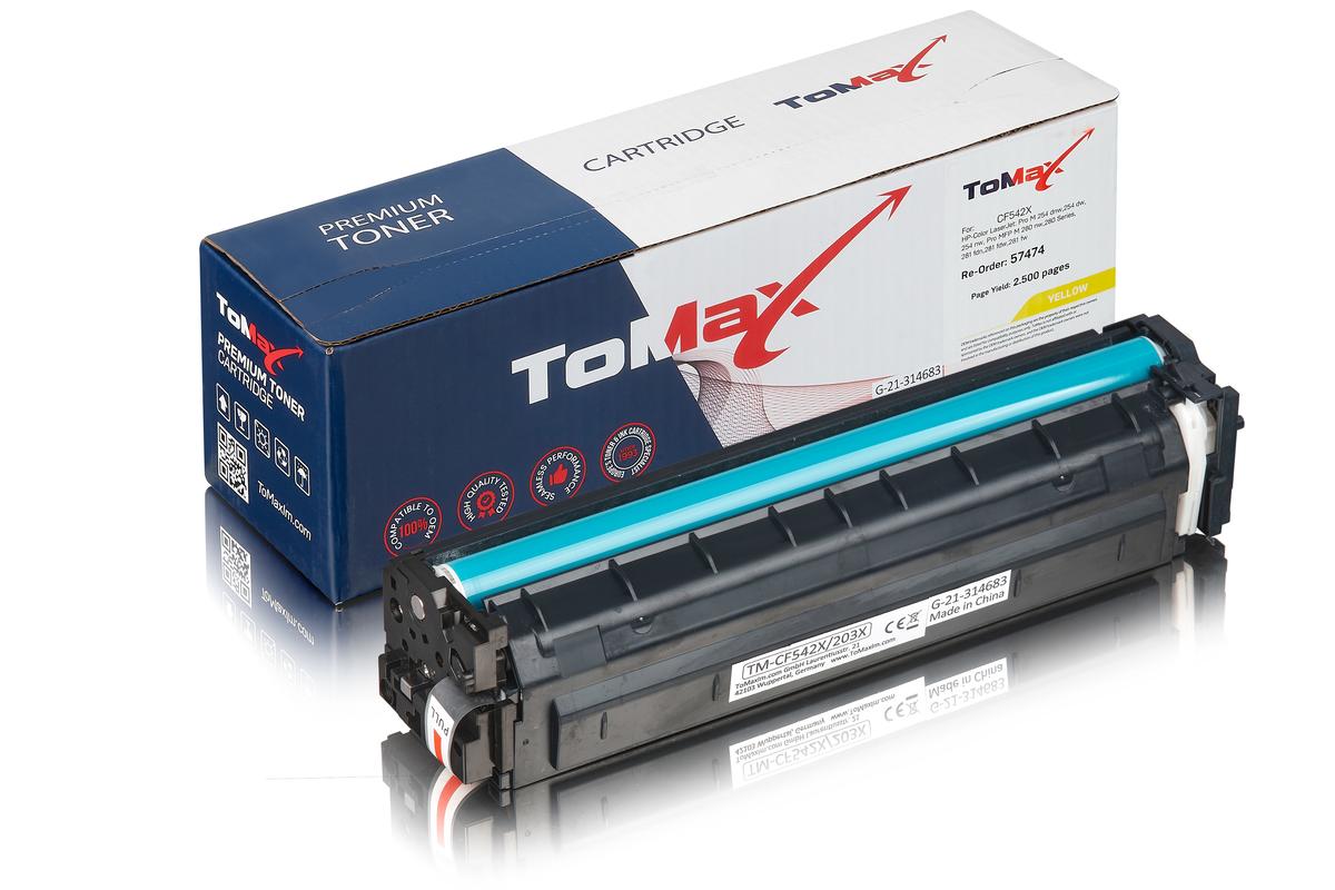 ToMax Premium ersetzt HP CF542X / 203X Toner, gelb