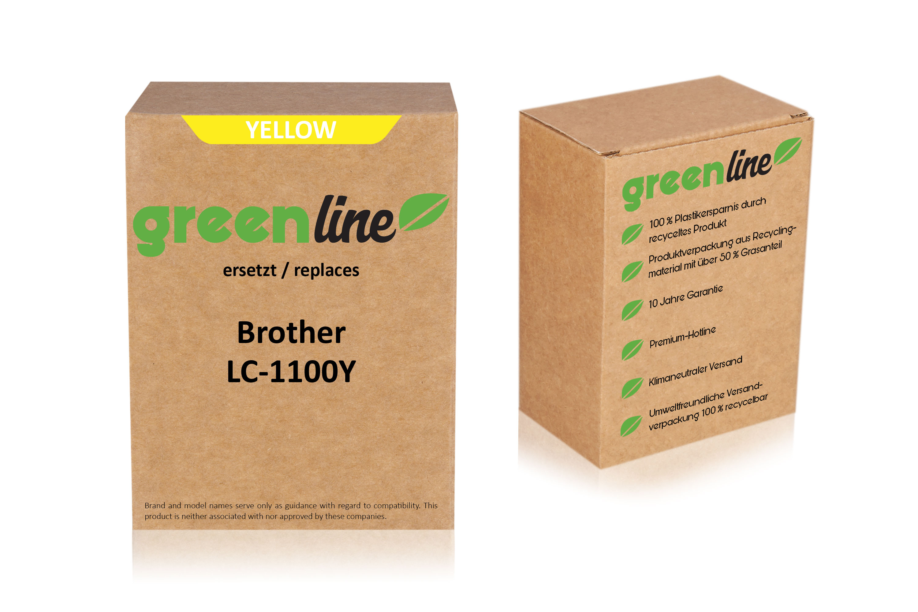greenline ersetzt Brother LC-1100 Y Tintenpatrone, gelb