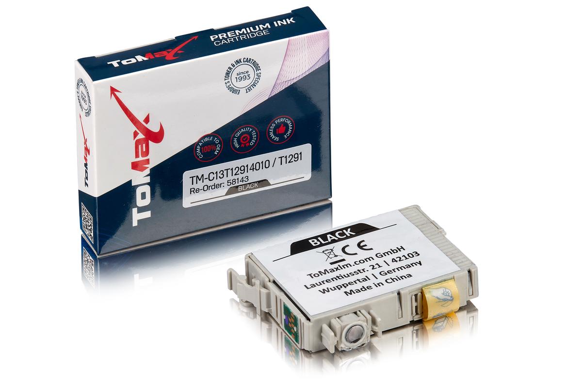 ToMax Premium ersetzt Epson C13T12914010 / T1291 Tintenpatrone Schwarz