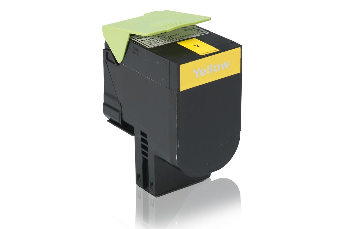 Kompatibel zu Lexmark 80C20Y0 / 802Y Tonerkartusche, gelb