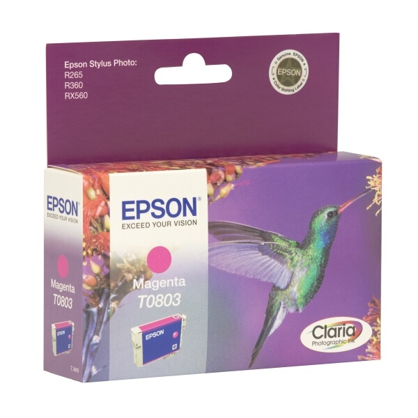 Original Epson C13T08034021 / T0803 Tintenpatrone magenta
