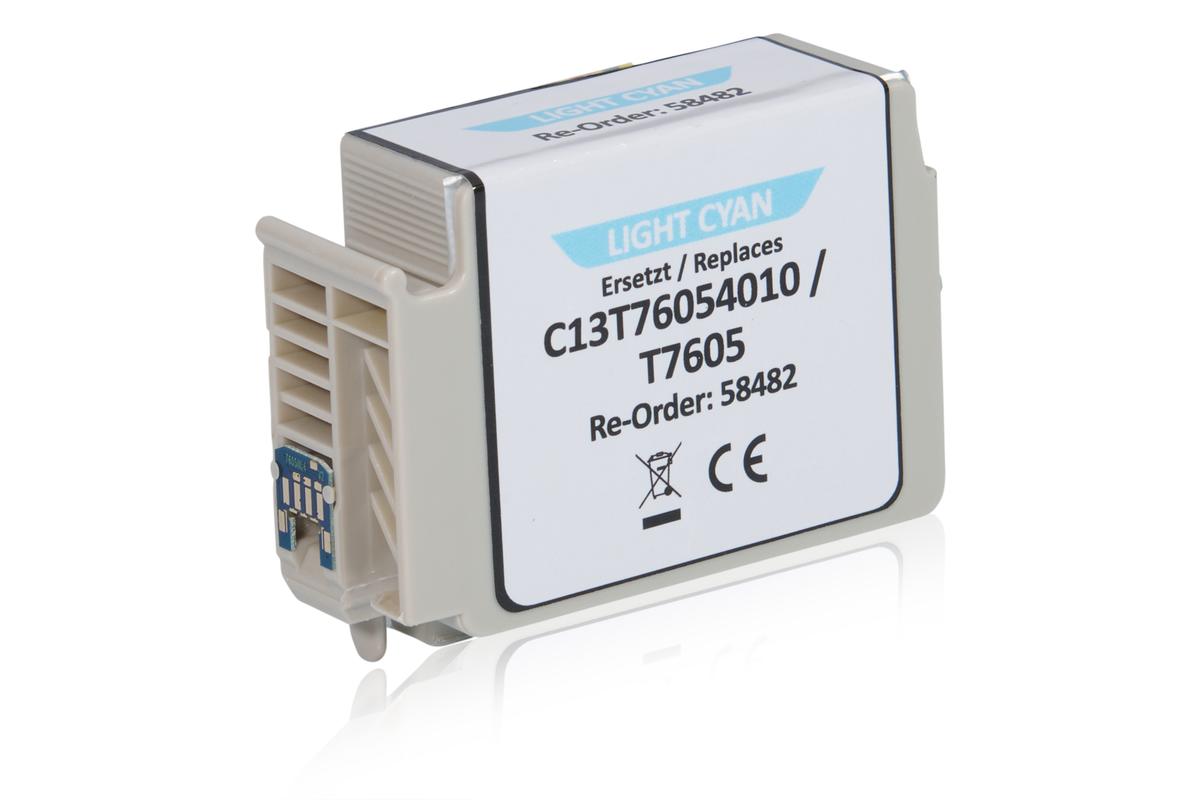 Kompatibel zu Epson C13T76054010 / T7605 Tintenpatrone, light cyan