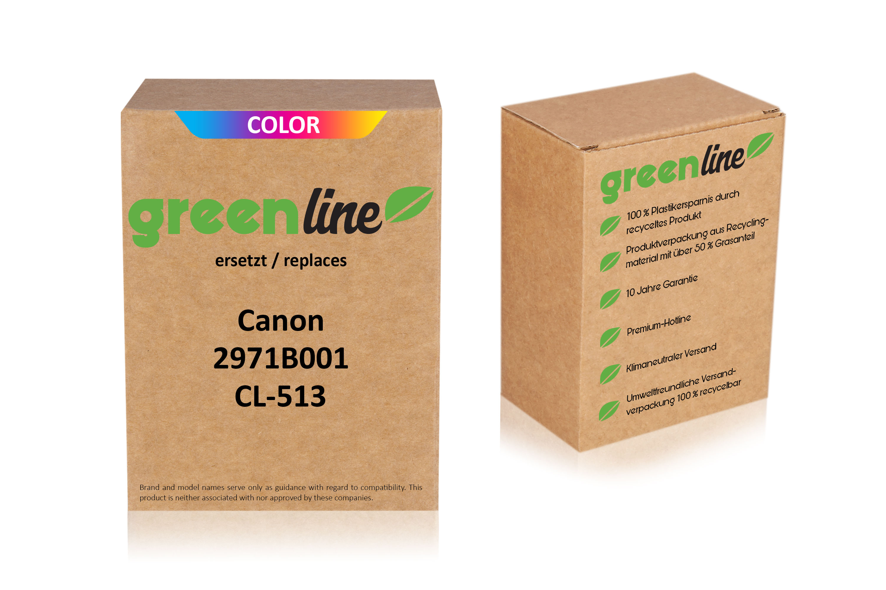 greenline ersetzt Canon 2971 B 001 / CL-513 Druckkopfpatrone, color