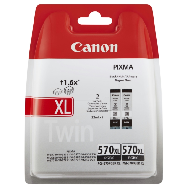 Original Canon 0318C010 / PGI570PGBKXL Tintenpatrone schwarz