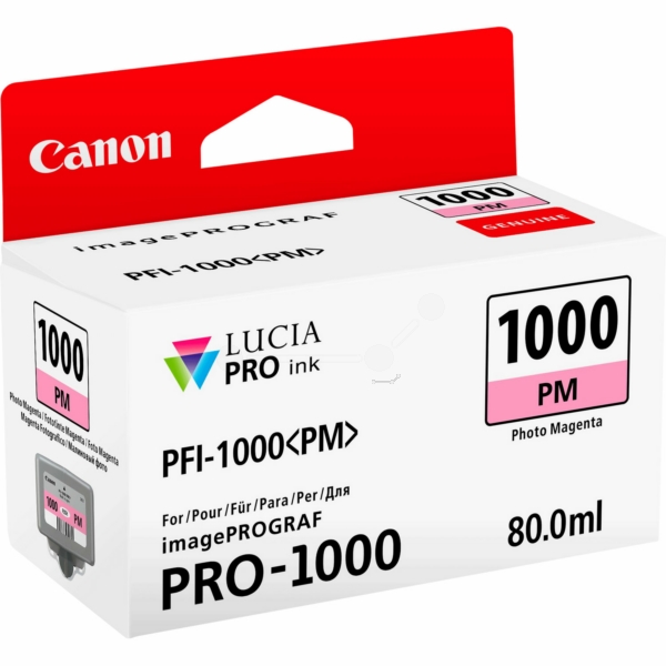 Original Canon 0551C001 / PFI1000PM Tintenpatrone magenta hell