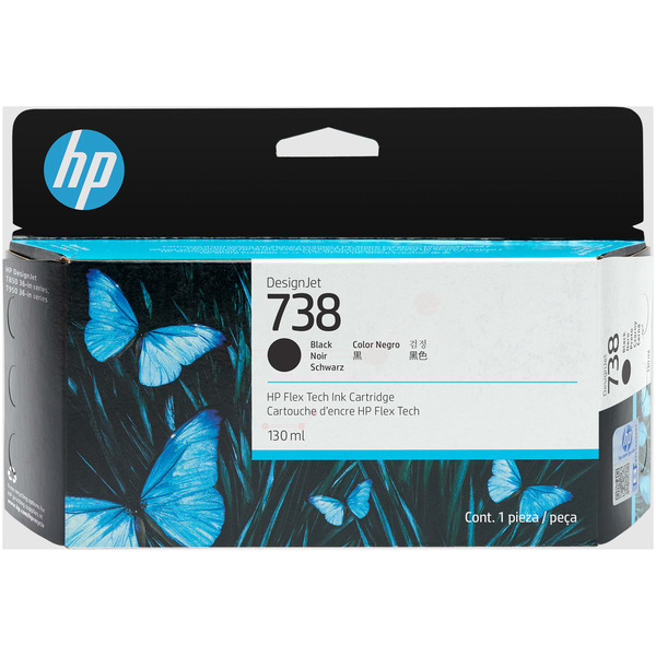 Original HP 498N4A / 738 Tintenpatrone schwarz