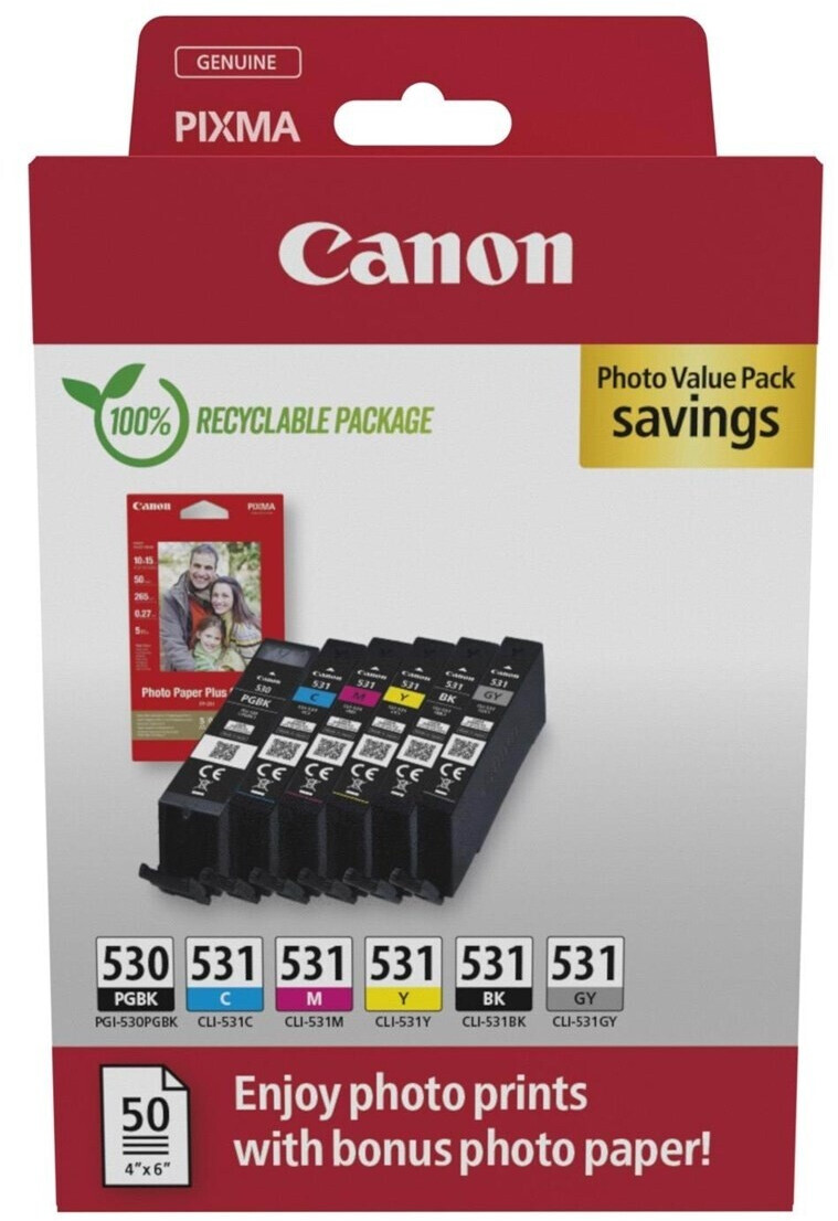 Original Canon 6117C004 / PGI-530/CLI531 Tintenpatrone MultiPack