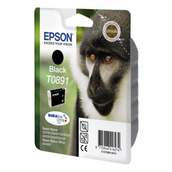 Original Epson C13T08914021 / T0891 Tintenpatrone schwarz