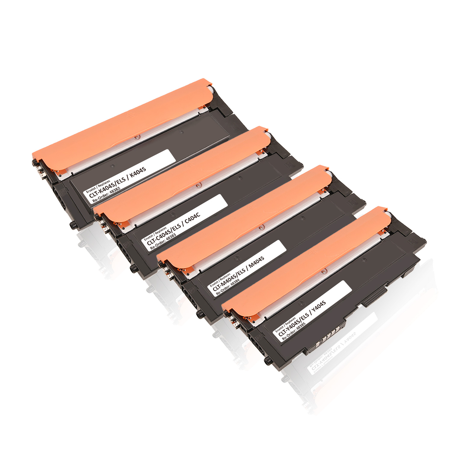 Multipack kompatibel zu Samsung CLT-P 404 C/ELS / P404C enthält 4x Tonerkartusche