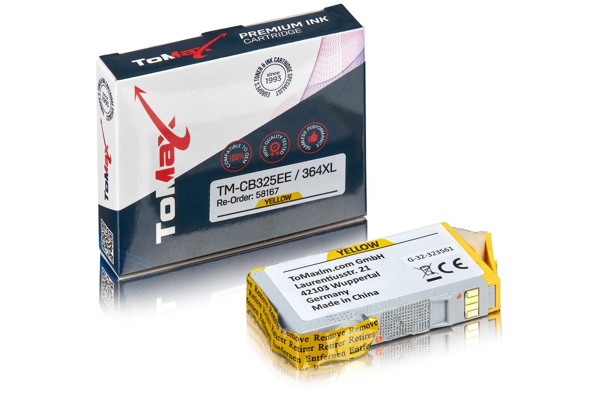 ToMax Premium ersetzt HP CB325EE / 364XL Tintenpatrone Gelb