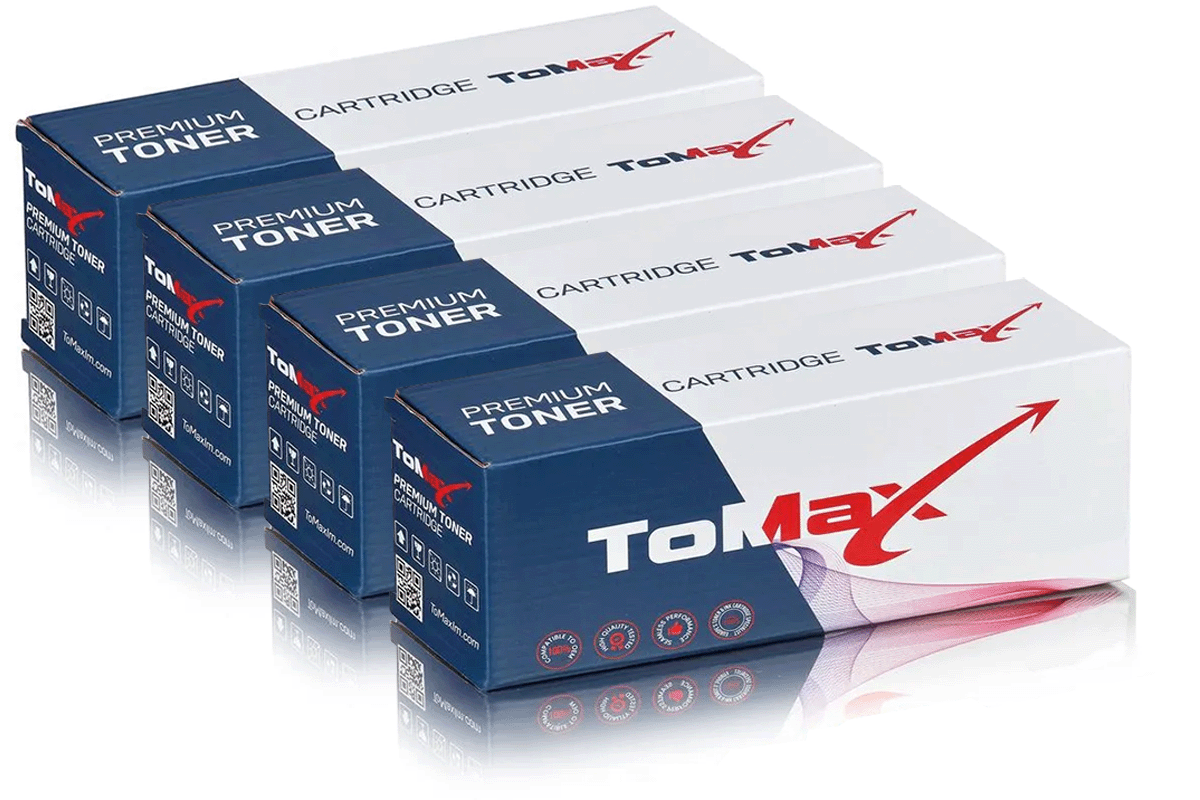 ToMax Multipack ersetzt HP CF540A / 203A enthält 4x Tonerkartusche