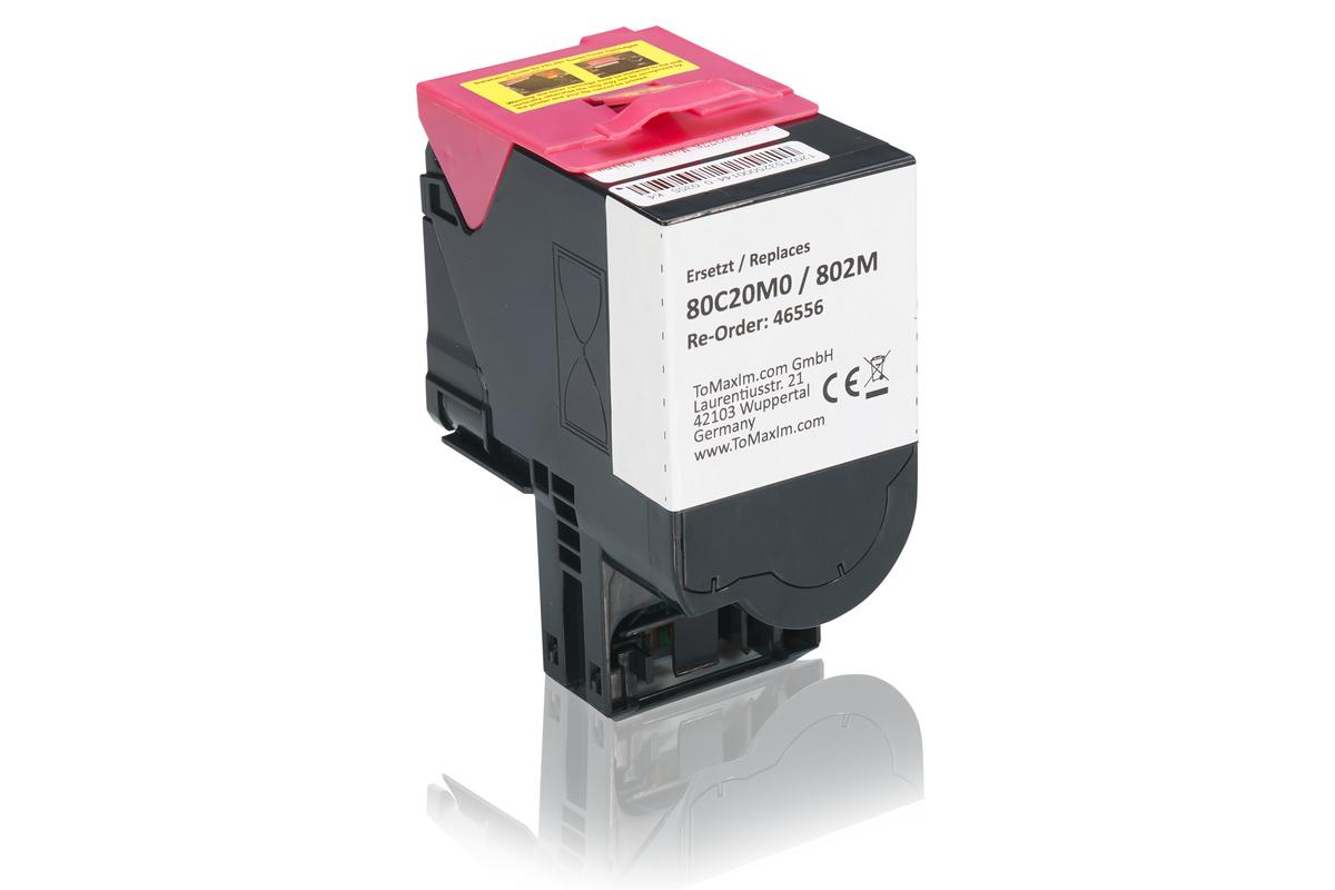 Kompatibel zu Lexmark 80C20M0 / 802M Tonerkartusche, magenta