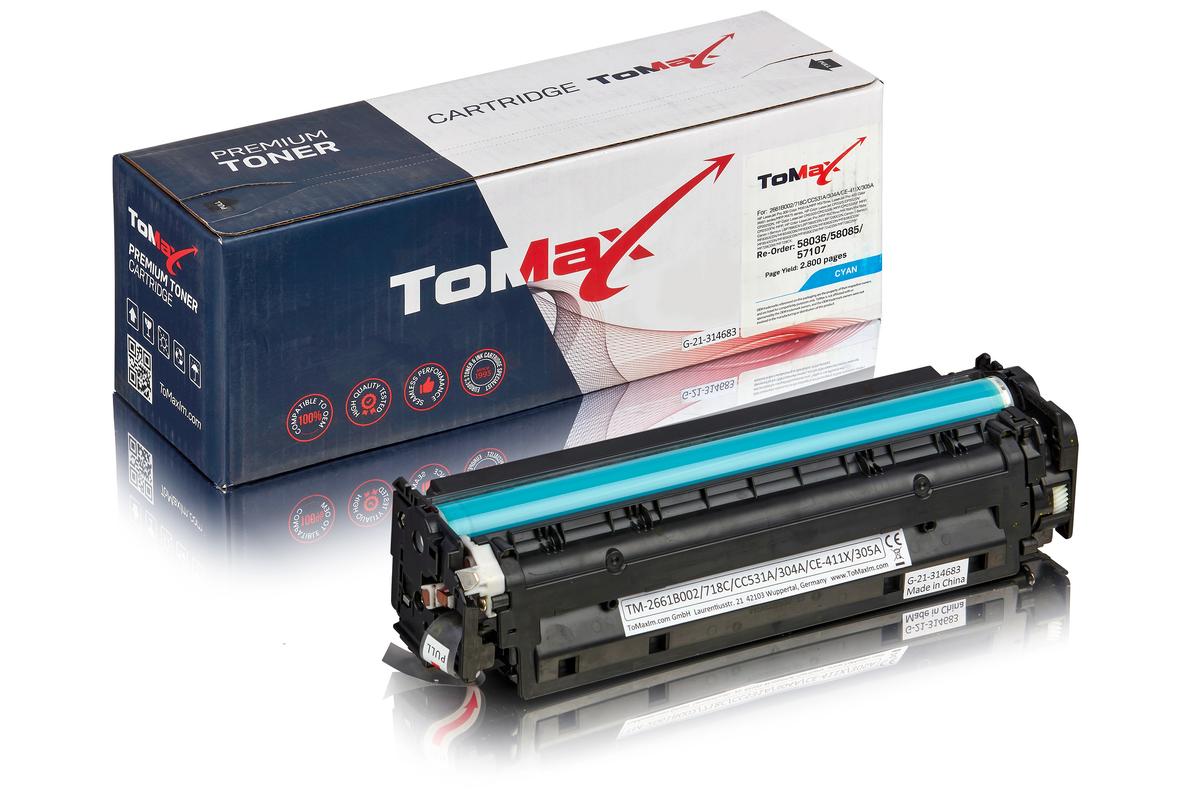ToMax Premium ersetzt HP CC531A / 304A Toner, cyan