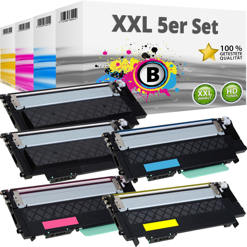 Multipack  Kompatibel zu Samsung CLT-404 enthält 5x Toner
